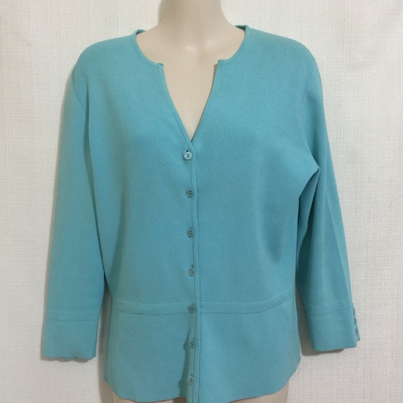 Talbots Sweaters - Talbots Sweater Size Small Blue Cardigan